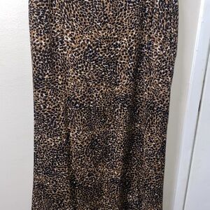 Old Navy Brown and Black Maxi Pencil Skirt